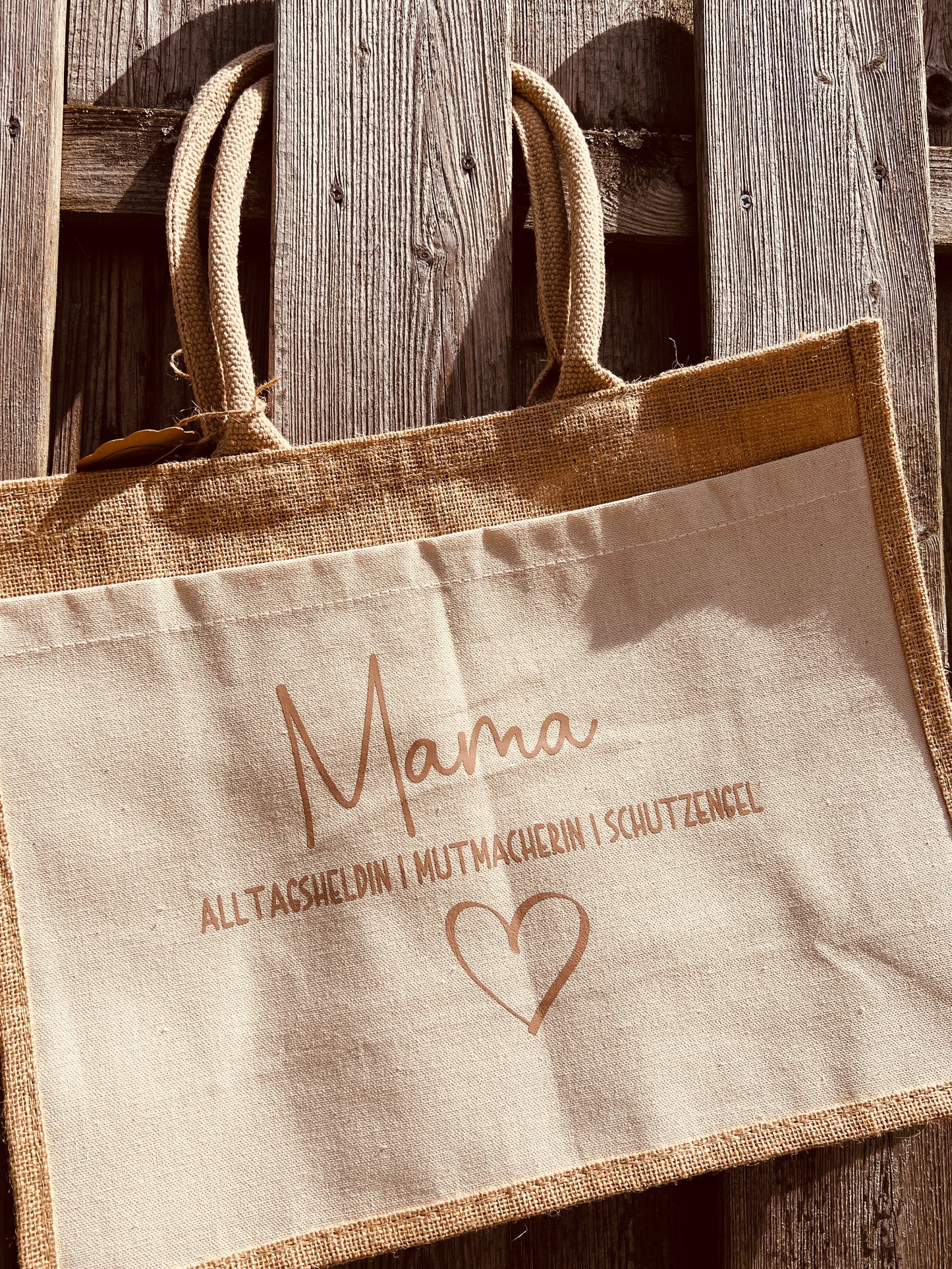Jutetasche groß - div. Designs