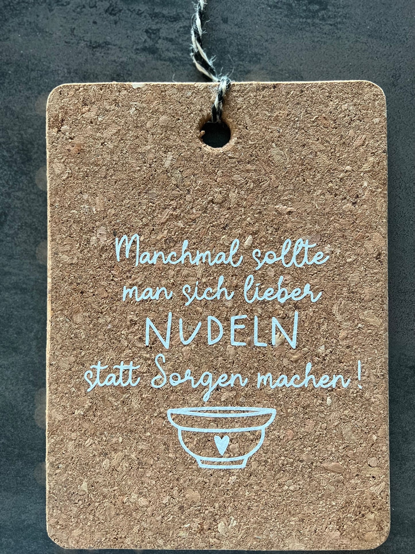 Korkuntersetzer "Nudeln"