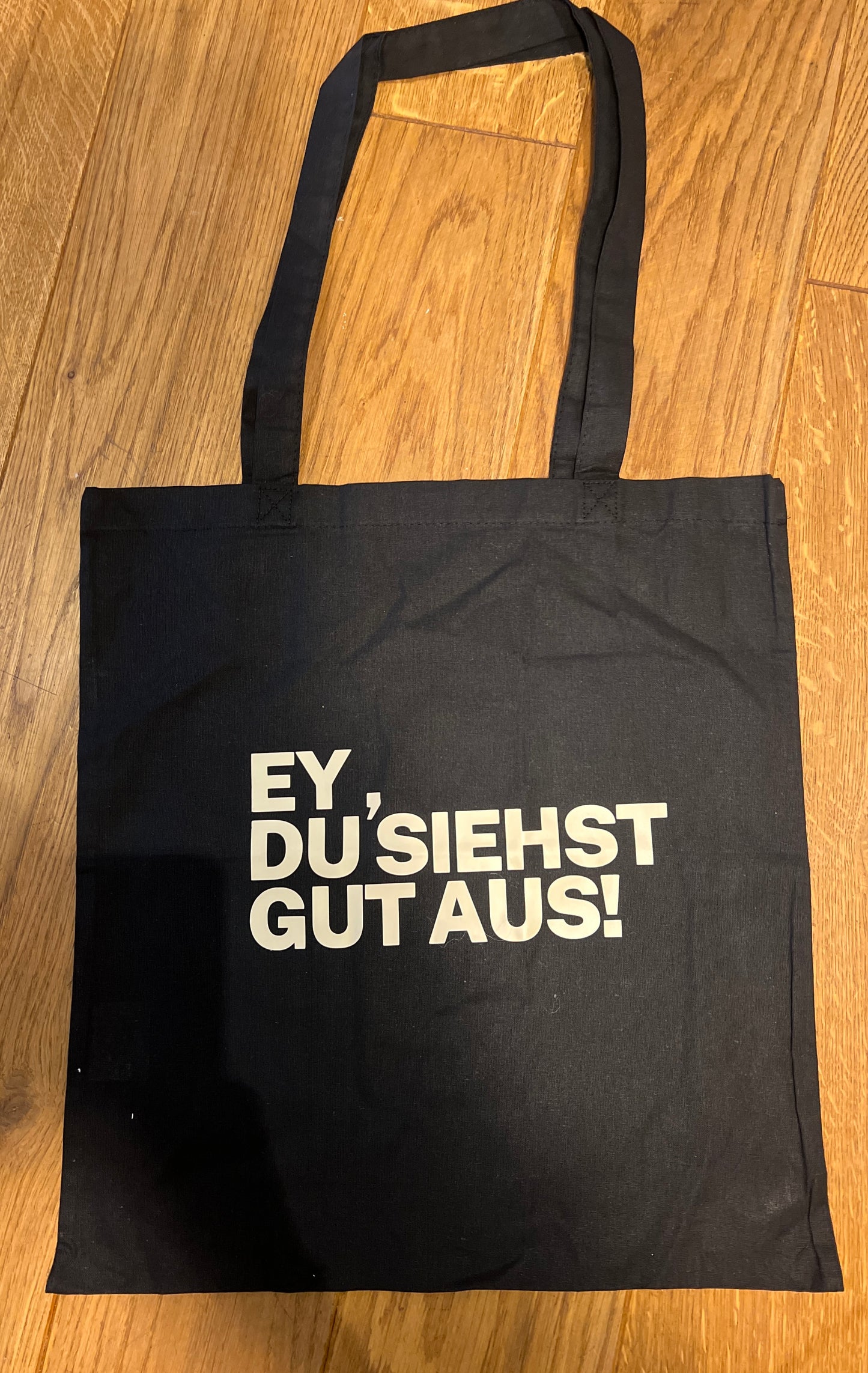 Baumwolltasche mit langen Henkel