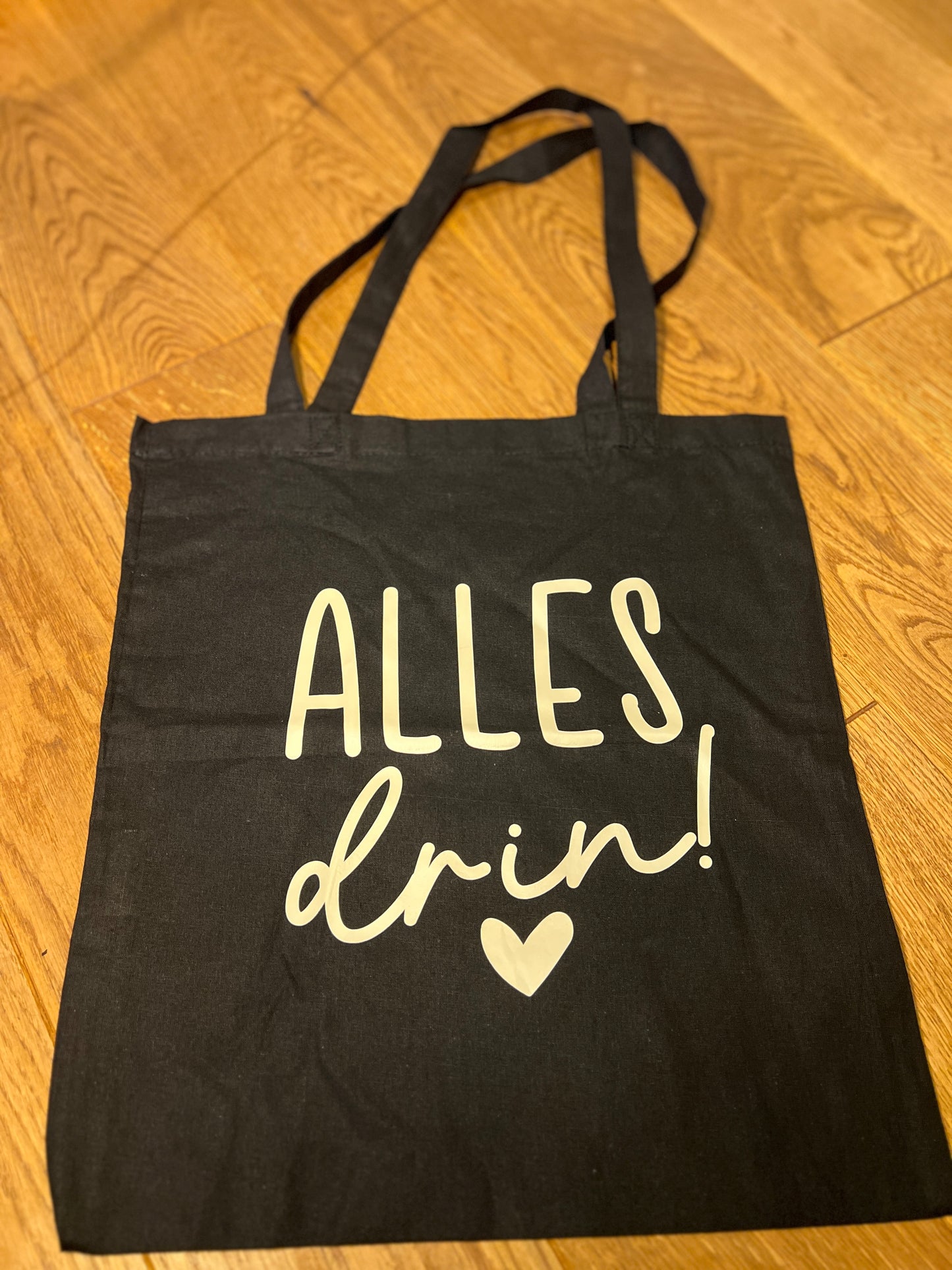Baumwolltasche mit langen Henkel