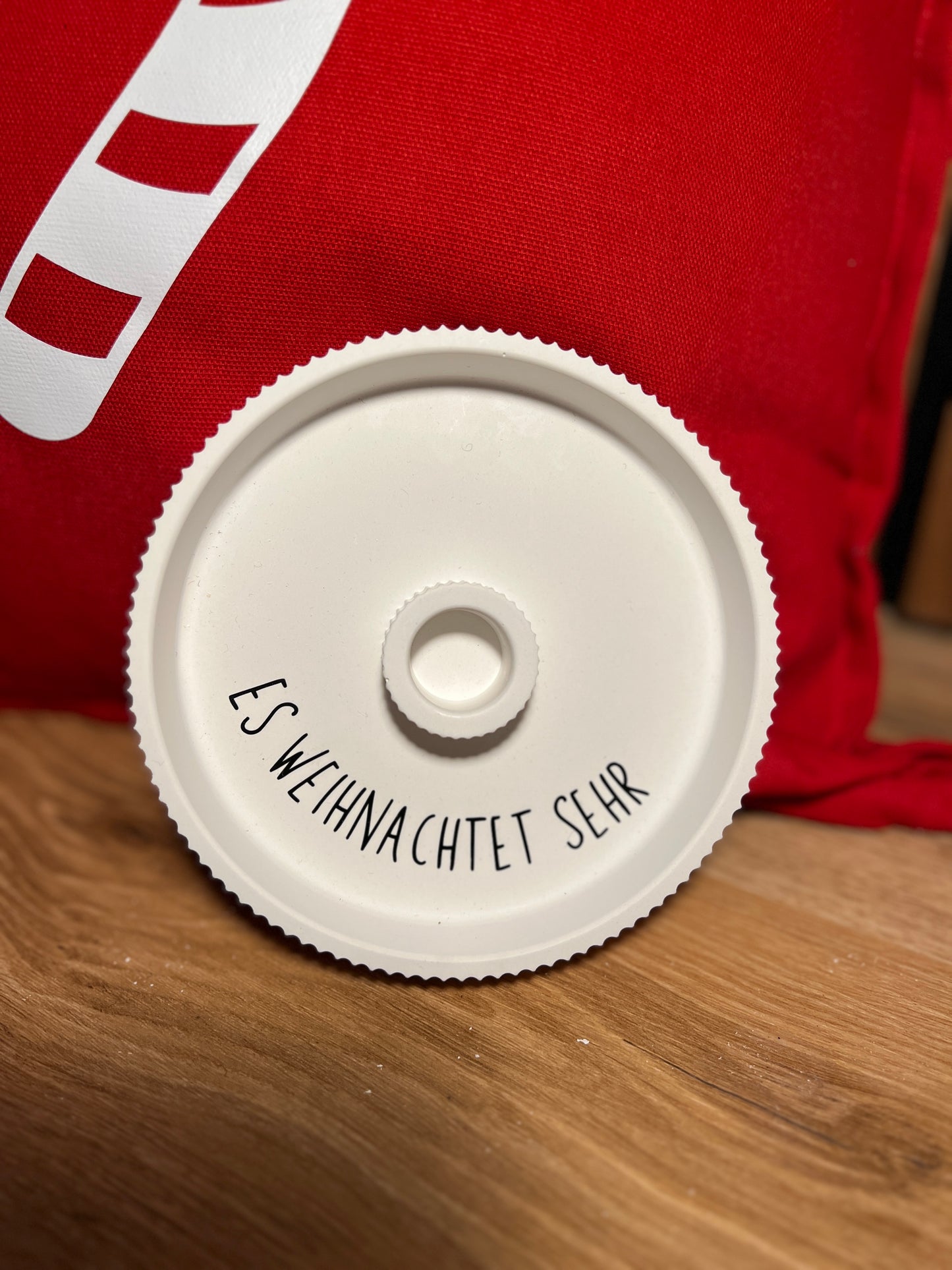 Kerzenteller groß "es Weihnachtet sehr"