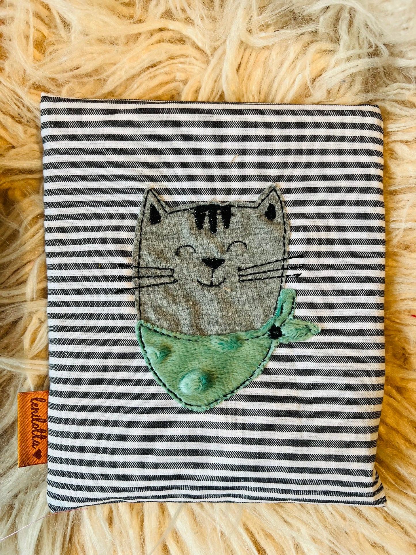 Beulentröster / Coolpack "Miezekatze grau" inkl. Kalt-Warm-Kompresse