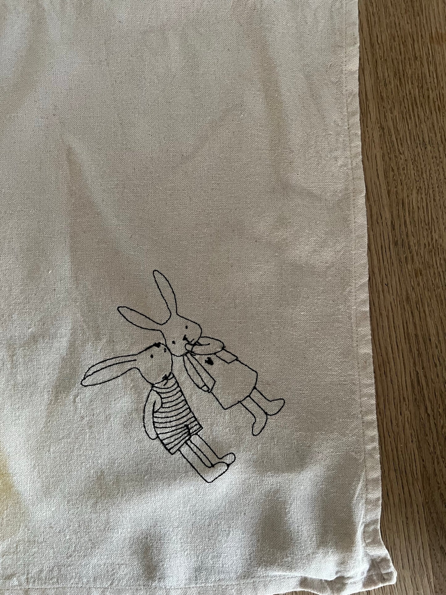Küchentuch Leinen-Baumwoll "Hase"