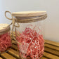 Vorratsglas mit Holzdeckel - div. Designs