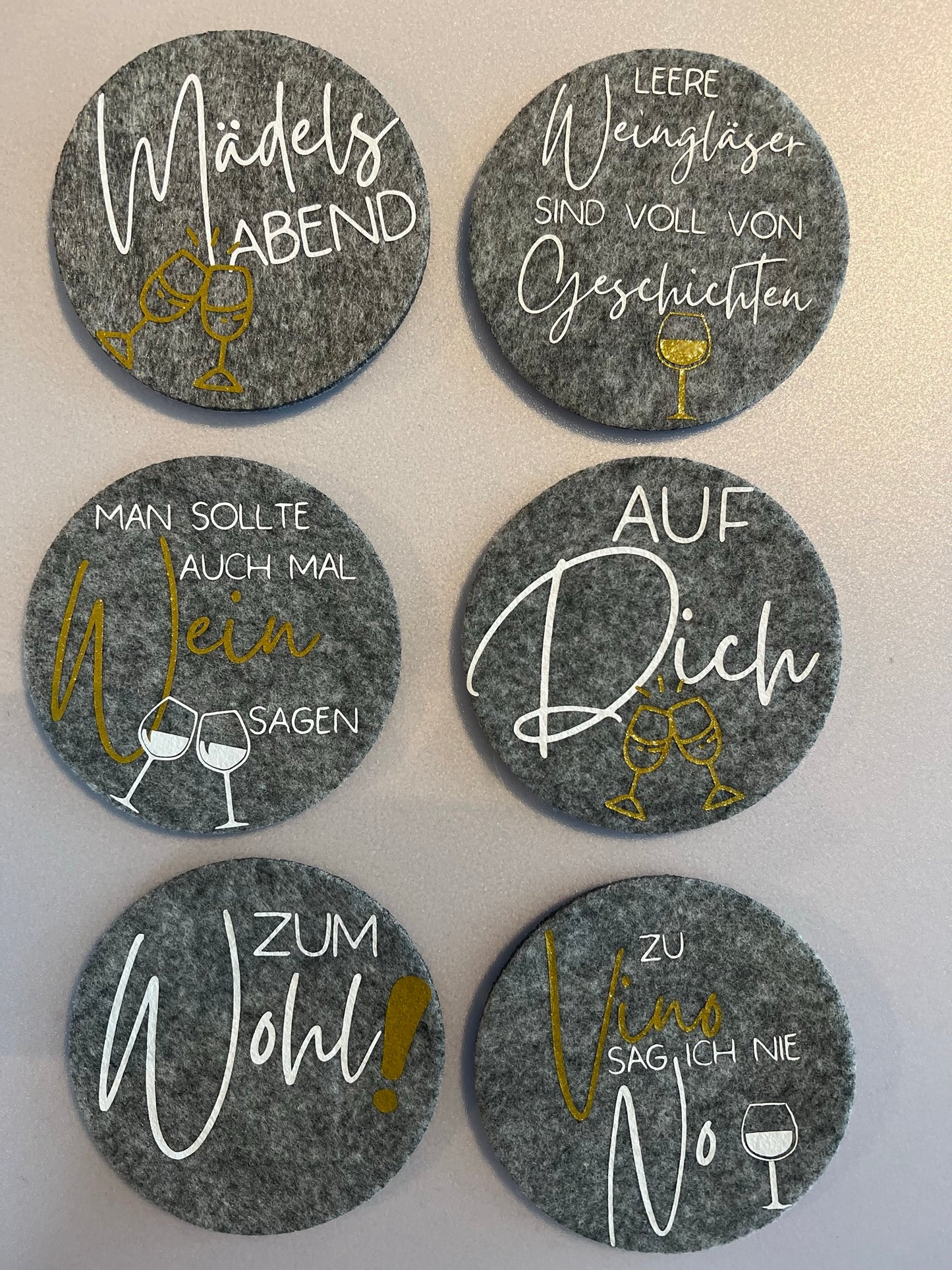 Filz Untersetzer - personalisierbar