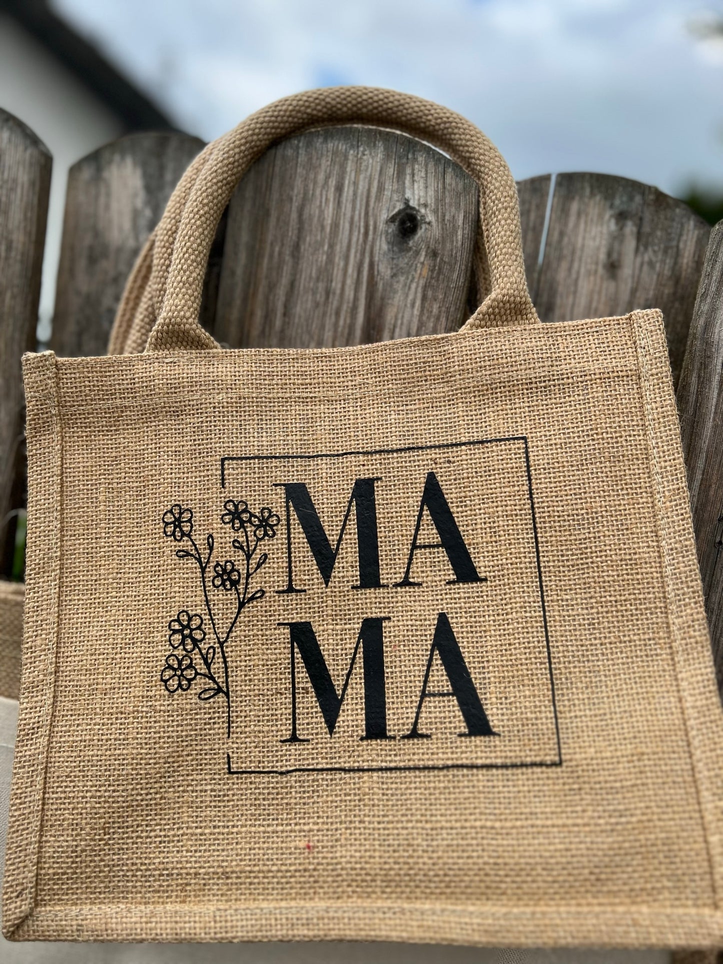 Jutetasche groß - div. Designs