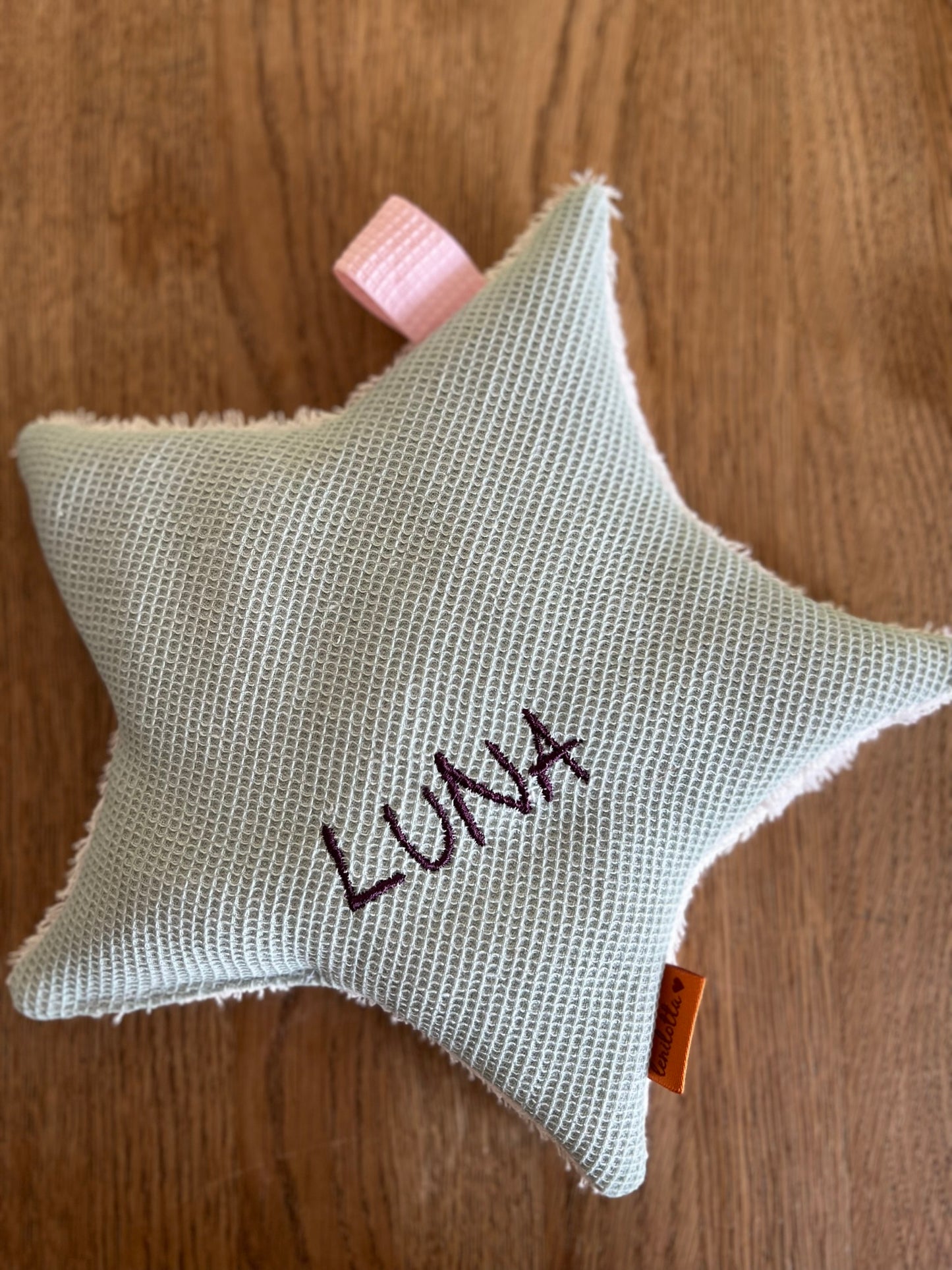 Dinkelstern Wärmekissen personalisierbar!