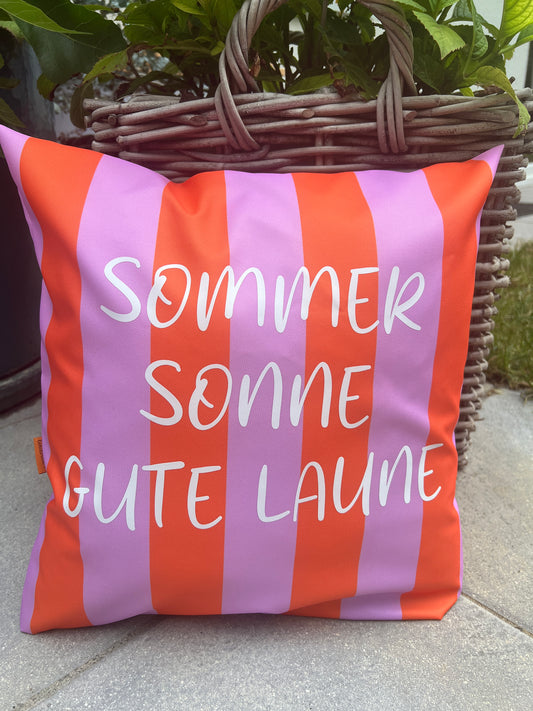 Outdoor Kissen " Sommer Sonne Gute Laune"