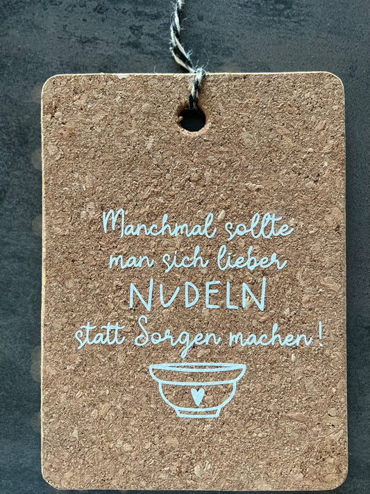 Korkuntersetzer "Nudeln"