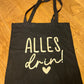 Baumwolltasche mit langen Henkel