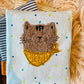 Beulentröster / Coolpack "Miezekatze gelb" inkl. Kalt-Warm-Kompresse