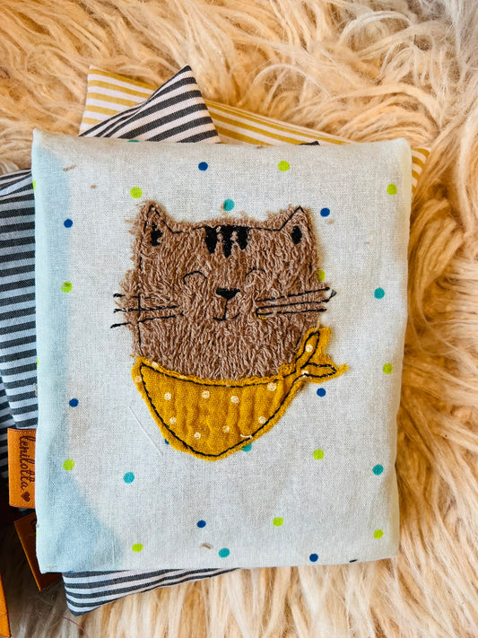 Beulentröster / Coolpack "Miezekatze gelb" inkl. Kalt-Warm-Kompresse