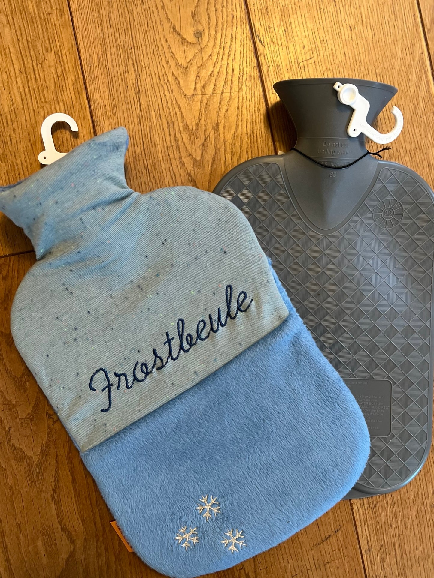 Wärmeflasche "Frostbeule blau"