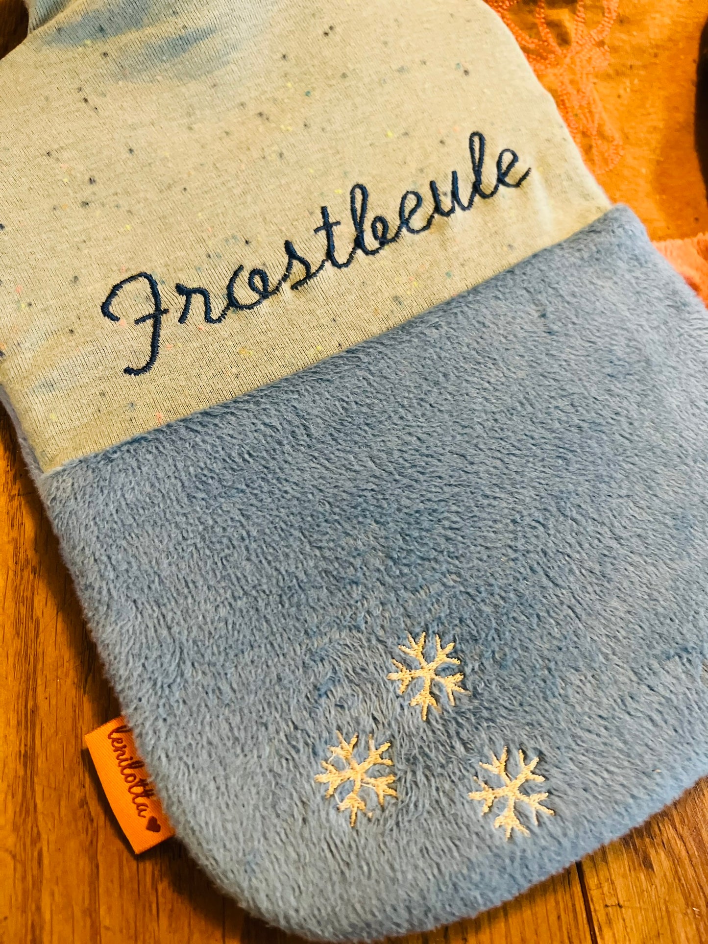 Wärmeflasche "Frostbeule blau"