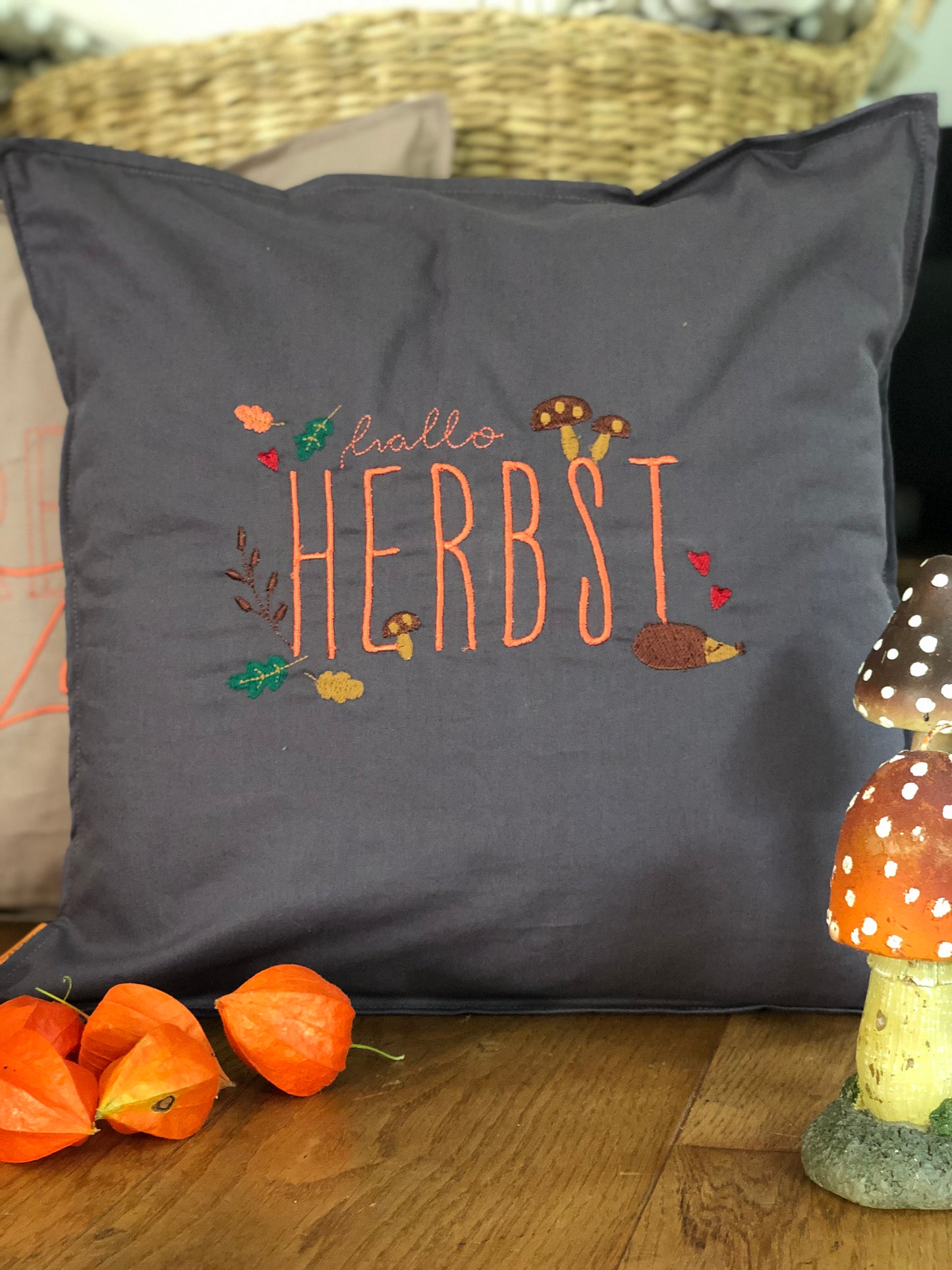Kissen "Hallo Herbst"
