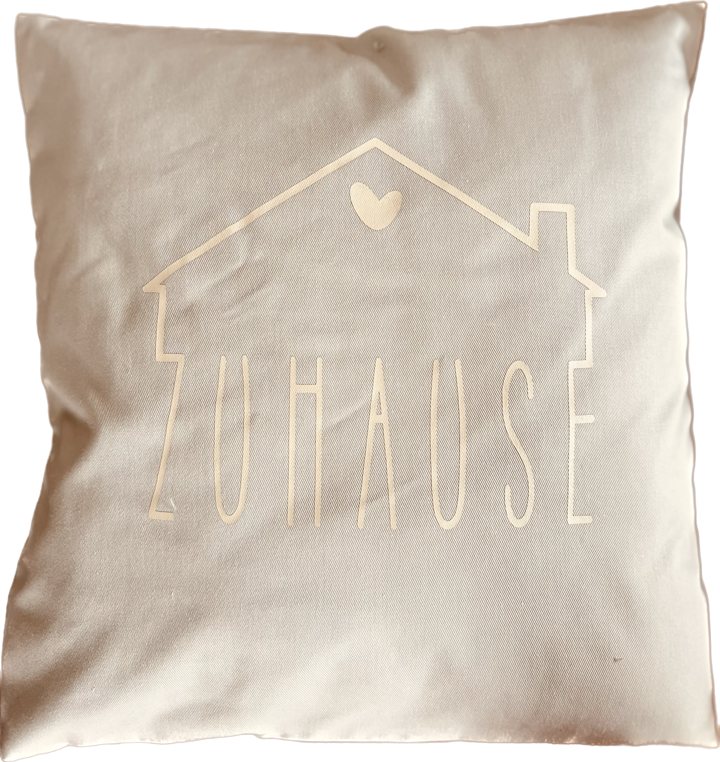 Zierkissen "Zuhause" weiß