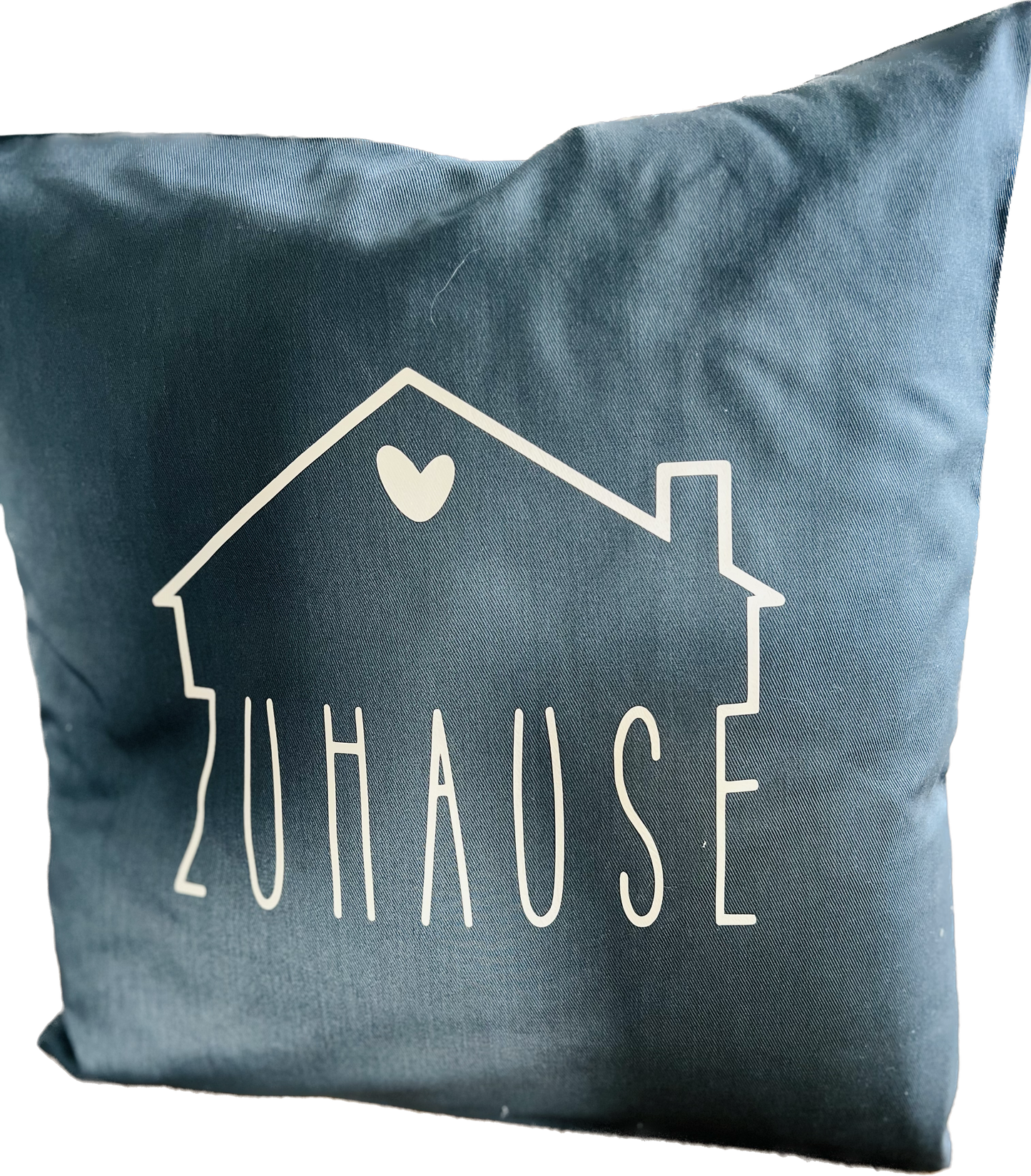 Zierkissen "Zuhause" weiß